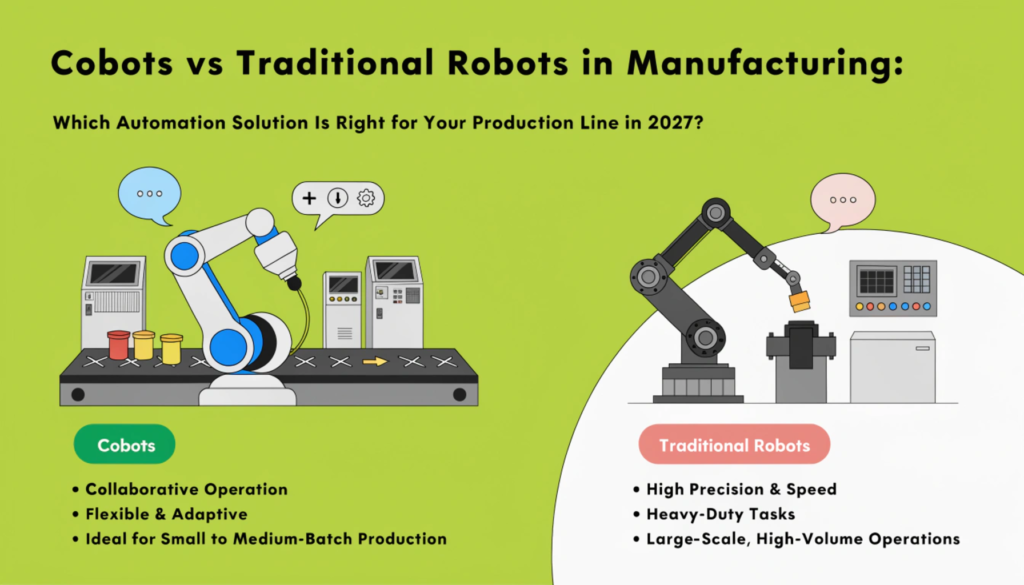 cobots vs robots manufacturing