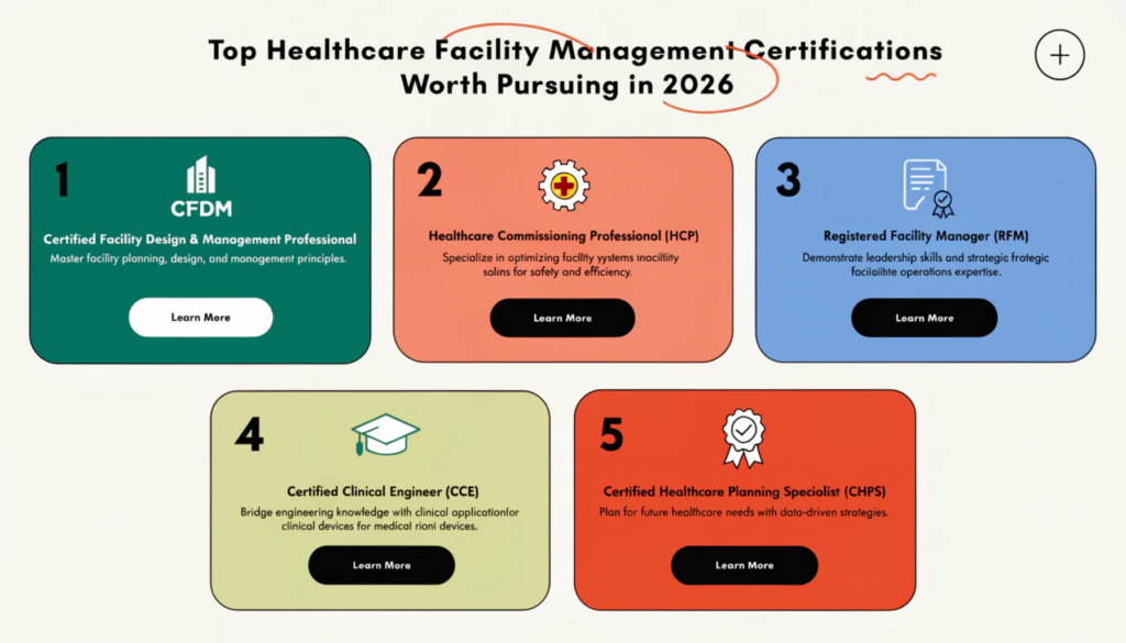 healthcare facility manager certification