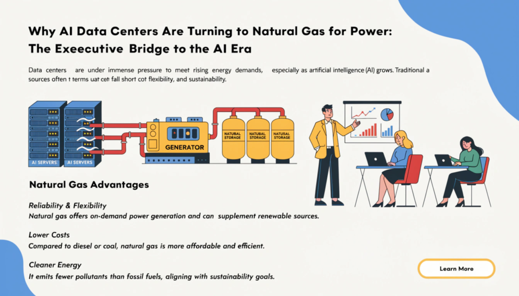 natural gas powered data centers
